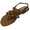 Camel, variant on Women's Eyelets Grommet Criss Cross Faux Snake Skin Strap Sandals