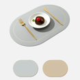 thumbnail image 4 of EIMELI Tapis de Protection de Table à Manger Tapis d'Isolation Facile à Nettoyer Faux Cuir Tapis de Protection de Table Résistant à la Chaleur pour la Maison, 4 of 5