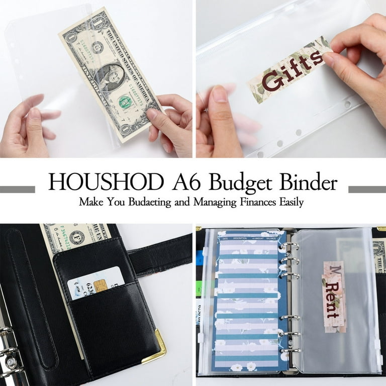 15 Pieces Binder Budget Planner Cash Envelope Binder with Budget