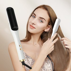 Wzzjkit Curls cheveux naturels Curler Curling Wand Négatif lisseur de cheveux sans démêler les cheveux Curls chauffage rapide Crimper Wand Curler dans tous les types de cheveux Cadeaux de famille