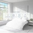thumbnail image 2 of Kotton Culture 600 TC 100% Egyptian Cotton Duvet Cover (White, King, 1 Piece Duvet Cover Only), 2 of 4