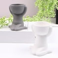 thumbnail image 3 of Humanoid Ceramic Flower Pot Succulent Pot Plant Small Vase Crafts Desktop Decoration YL1483-1, 3 of 8