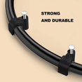 thumbnail image 2 of 200 Pcs 6mm Noir Rond Clips de Câble de Gestion Clips Bien Rangé Câble Électrique, 2 of 5