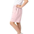 thumbnail image 7 of Amidoa Elastic Waist Girl Shorts Wide Leg With Pockets High Waisted Summer Casual Baggy Shorts,Pink,11-12 Years, 7 of 7