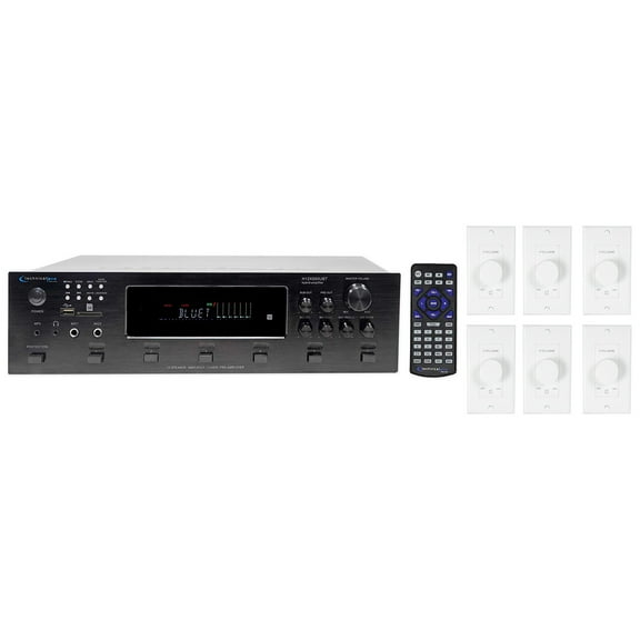 Technical Pro H12X500UBT 6-Zone Home Theater Bluetooth Receiver 6) Wall Controls