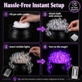 thumbnail image 3 of Halloween Cauldron Decor Kit, DIY Witches Bubbling Cauldron with 30 LED Purple Lights, 40 Orbs and Cotton for Mantel Tabletop Party Decor, 3 of 9
