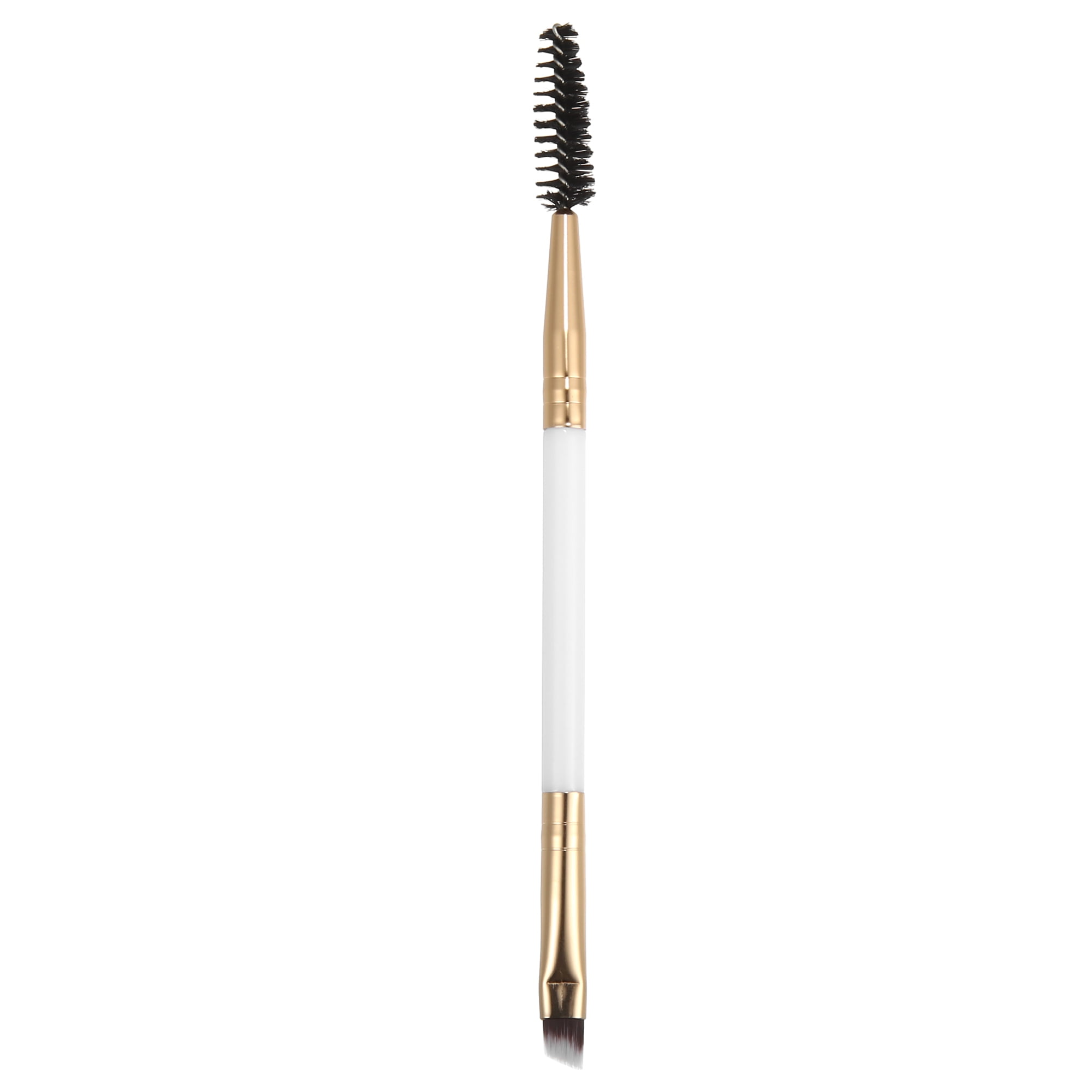 Unique Bargains 1pcs Soft Double Sided Eyebrow Brush Angled Eye Brow