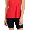 thumbnail image 3 of ID Ideology Women's Embossed Star Racerback Tank Red Size Small, 3 of 3