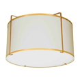 thumbnail image 5 of Dainolite - Trapezoid - 2 Light Drum Flush Mount-Gold Finish-Cream/White Shade, 5 of 5