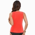 thumbnail image 6 of HCNTES Womens Tankini Top Only Slimming Swim Top Modest Tankini Loose Fit Swimsuit Flowy Swimwear No Bottom (Y508-Watermelon Red,XL), 6 of 9