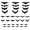36 bats, variant on Halloween Bat Stickers with LED Light Adhesive PVC Clings Realistic Bat Decals for Window Wall Mantels Home Decoration