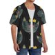 thumbnail image 2 of Balery Faces Of The Cat Camisa Casual de Manga Corta con Botones para Hombre, Texturizada, Estilo Cubano, para Playa, Verano-Small, 2 of 5