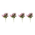 thumbnail image 2 of ZheElen 2pcs Artificial Silk Daisy Flowers Low Maintenance And For Home Faux Flowers purple 2Set, 2 of 6