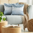 thumbnail image 5 of Ambesonne Vintage Throw Pillow Cover 2 Pack, Lace Details, 20", Slate Blue Seafoam, 5 of 7