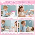 thumbnail image 6 of Ice Cream Toy, Wooden Pretend Play Toys Play Store for Kids, Wooden Ice Cream Play Set with Scoop, Menu, Fake Money, Ice Cream Toys Play Kitchen Food Gifts for 3 4 5 6 Year Old Toddlers Girls Boys, 6 of 7