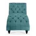 thumbnail image 4 of GZXS Tufted Chaise Lounge Indoor, Leisure Accent Chair Upholstered Couch for Bedrooom Living (Green), 4 of 9