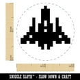 thumbnail image 2 of Retro Invaders from Space Rocket Ship Self-Inking Rubber Stamp Ink Stamper - Yellow Ink - Mini 1/2 Inch, 2 of 7