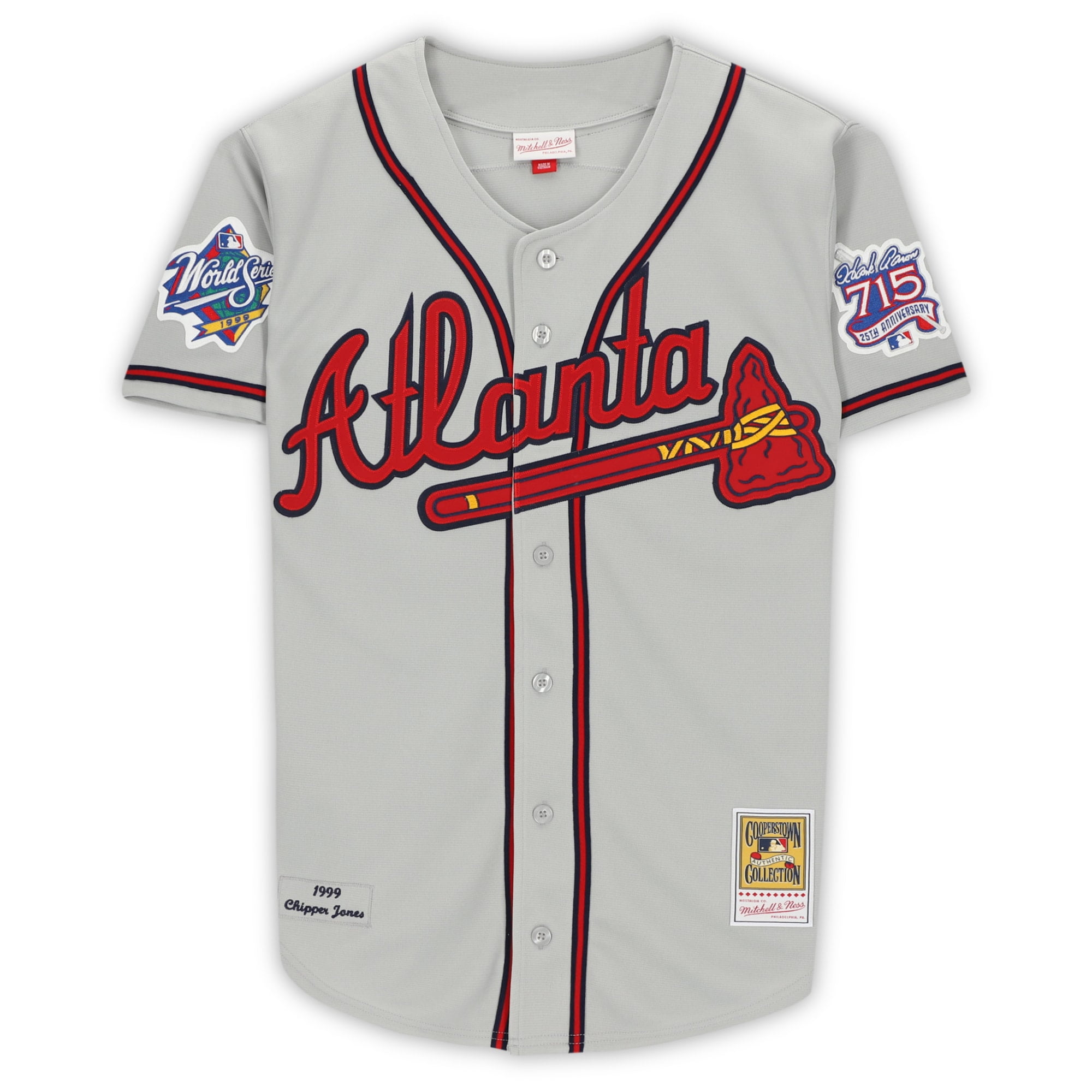 Mitchell & Ness Men's Chipper Jones Atlanta Braves Hall Of Fame Signature  T-Shirt - Macy's