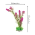 thumbnail image 4 of FESTFENDS 1Set Fish Tank Artificial Plants Plastic Assorted Color for Underwater Environment 30x0.39in, 4 of 5