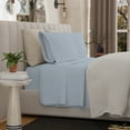 thumbnail image 4 of Aireolux 500 Thread Count TENCEL Lyocell Bedsheet Set – 4-Piece, Ultra-Soft & Silky, Temperature-Regulating-Queen Light Blue, 4 of 9