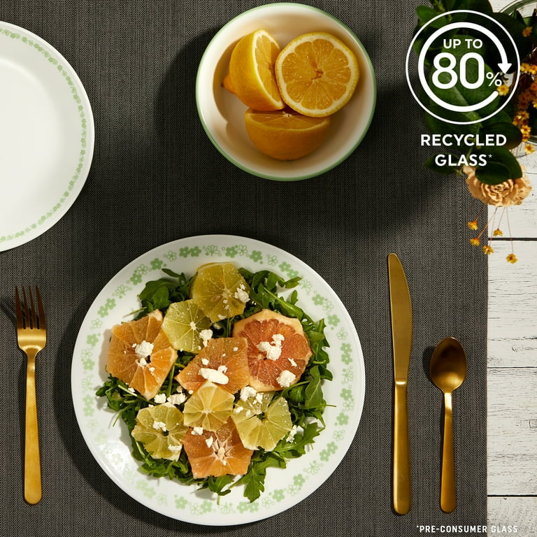 Corelle Spring Blossom 12pc Glass Dinnerware Set, Chip Resistant