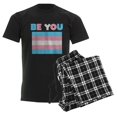thumbnail image 6 of CafePress - Be You Transgender Flag LGBTQ Pride Month Vintage - Men's Dark Loose Fit Cotton Pajama Set, 6 of 7