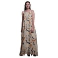 thumbnail image 1 of Bimba Nuisette Mignonne Rose Pâle pour Femmes Imprimée Robe de Nuit à Bretelles Spaghetti Maxi Robe de Nuit XXX-Large, 1 of 5