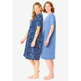 thumbnail image 3 of Dreams & Co. Plus Size 2-Pack Short-Sleeve Sleepshirt, 3 of 6