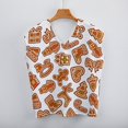 ANYWAY.GO Casual Vneck sweater women's vest Christmas Cookies New