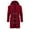 Burgundy, variant on Herrnalise Fashion Leisure Autumn And Winter Hooded Cardigan Wool Line Horn Button Coat Men Khaki