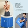 thumbnail image 4 of Lifepro Portable Ice Bath Tub for Cold Plunge Therapy – Collapsible Recovery Tub for Athletes, Muscle Relief, Home & Travel Use - Blue, 4 of 8