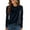 30#Dark Blue, variant on Velvet Tops for Women Crewneck Long Sleeve Velour Shirt Ladies Dressy Casual Blouses Fall Fashion Purple M