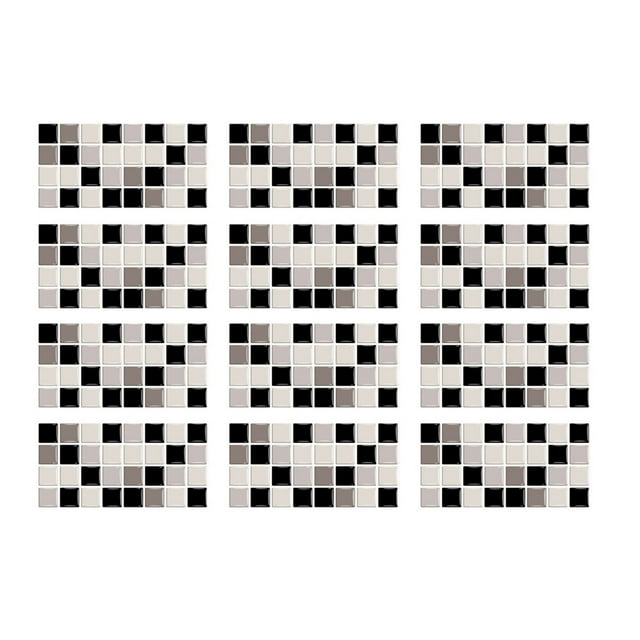 Bathroom Wall Stickers,Kitchen Wall Stickers Imitation Wall Tiles Crystal Film Tile Sticker Adhesive Floor Sticker Bathroom Floor Tile,Floor Stickers Tile,Wall Stickers for Kitchen