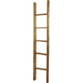 thumbnail image 4 of Ekena Millwork 15"W x 72"H x 3 1/2"D Vintage Farmhouse 5 Rung Ladder, Barnwood Decor Collection, Weathered Brown, 4 of 13