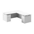 thumbnail image 1 of Stratus 72W Standing L Desk with Drawers in White - Engineered Wood, 1 of 8
