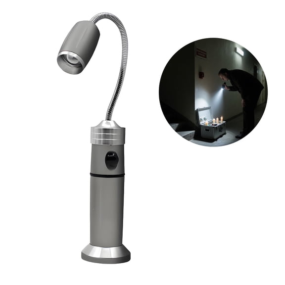 HIBIBUD Silver Magnetic Work Light,Portable LED Flashlight for Workshop,Camping,Car Emergency