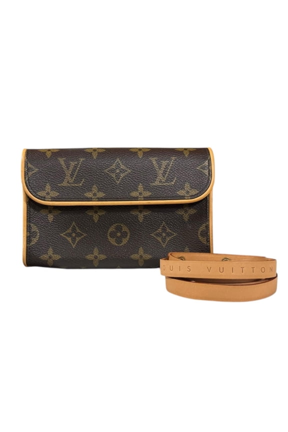 Pre-Owned Louis Vuitton Pochette Florentine Monogram Waist Bag Canvas M51855 Brown... (Good)