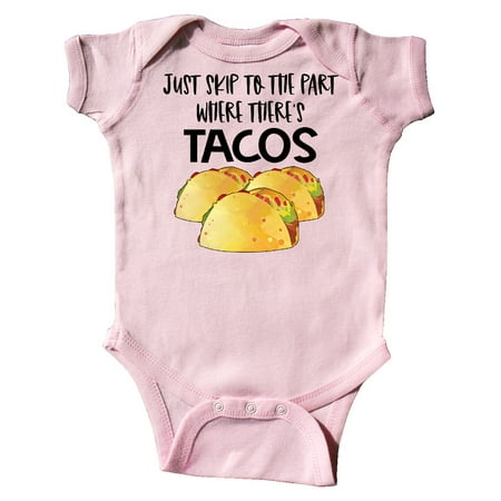 

Inktastic Just Skip to the Part Where There s Tacos Gift Baby Boy or Baby Girl Bodysuit