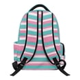 thumbnail image 2 of FKELYI Flower Cat Stripe Print 17 Inch Schoolbag for Kids Backpack Large Capacity Primary School Bookbag with Multi-Pockets Casual Daypack Rucksack, 2 of 7