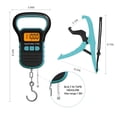 thumbnail image 2 of Digital Fish Scale With Ruler And Catch, 110 Lb/50 Kg Portable Hanging Fish Scale, Luggage Weighing Scale ,Multiple Functions, 2 of 5