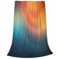 thumbnail image 2 of Balery yellow orange and teal Manta de Felpa Suave y Acogedora – Cobija de Franela Aterciopelada para Cama, Lavable y Cálida para Sofá, Mascotas, Transpirable-40"x30", 2 of 7