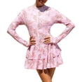 thumbnail image 1 of UJNDER Maillots de Bain une Pièce pour Femmes, Couverture Complète, Maillot Dermoprotecteur à Manches Longues avec Fermeture Éclair, Maillot de Surf, Robe de Bain Athlétique, Maillots de Bain pour Femmes, Rose G, 1 of 6