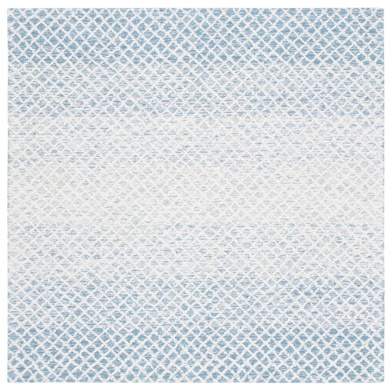 SAFAVIEH Micro-Loop Arnold Diamond Area Rug, Blue/Ivory, 4' x 6'