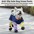thumbnail image 5 of Suspender Boots for Dogs, Adjustable Soft Sole Dog Boot Leggings，Non-Slip Waterproof Pet Paw Protector for Medium Small Dogs Winter Snow Rain Hiking Walking Blue L, 5 of 7