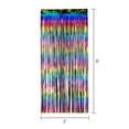 thumbnail image 3 of Rainbow Foil Fringe Party Curtain, Multi-Color Backdrop Decoration, 36” x 96”, by Way to Celebrate, 3 of 5