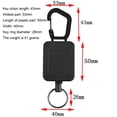thumbnail image 1 of Llavero Accesorios para llavero con hebilla fácil de jalar para exteriores (rectángulo) Hugtrwg Para Estrenar, 1 of 9