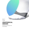thumbnail image 6 of Feetures Elite Light Cushion Mini Crew Sock - Sport Sock with Targeted Compression - New White, L (1 Pair), 6 of 8