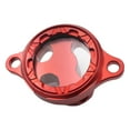 thumbnail image 2 of Accesorios de cubierta de filtro de aceite para motocicleta, aleación de aluminio de alto rendimiento para TRX450R 450er Cbf450R Professional Rojo, 2 of 8