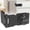 Black, variant on olkpmnmk Household Cabinet Password Hasp Locks, Cabinet Locks with Combination, Cabinet Lock with Screws, Door Security Slide Latch for Small Barn Doors, Bathroom, Outdoor, Garden, Silver