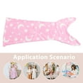 thumbnail image 3 of unbranded Kids Wearable Blanket Glow In The Dark Mermaid Sleeping Bag Polyester Fibre 1Set, 3 of 6